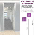 ADA CENTRAL SIGNS - 6" X6" Exam Room Sign - ADA Compliant Tactile Graphics Grade 2 Braille Text Acrylic Wall Signs - Educational Institution Directional Assistance Test Center Door Sign for Schools
