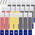 Zhehao 120 Pieces 2.8 mm Carpenter Pencils Lead Refills HB Refill for Construction Pencils Refills Mechanical for Writing Drawing Drafting Woodworking Construction(Black, Red, Yellow)