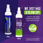 Screen Mom Cleaner Spray and Microfiber Cloth 8oz, Streak-Free Car Screen Cleaner Spray and Wipe for TV, Computer, Car, Phone, iPad, MacBook Laptop Cleaning Kit Electronic Devices Phone Cleaners