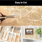 Cooyes Shelf Liner – Premium Non-Adhesive Cabinet & Drawer Liner for Kitchen – Waterproof Shelf Paper with Modern Pattern – Durable EVA Cabinet Mat – Easy to Cut （17.5" W x 78.7" L）