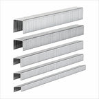 HW HAMWOO 20 Guage Galvanized T/50 Staples,5 Sizes Assorted Size Project Pack for Staple Gun or T-50 Stapler (1/4"+5/16"+3/8"+1/2"+9/16"-6720 pcs)