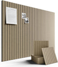 Large Felt Bulletin Board 48" x 36" Cork Board Alternative-12 Pack with 70 Safe Removable Adhesive Tabs, Cork Boards for Walls Cork Board for Home Office Classroom Pin Board-Earth Brown