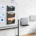 KZWKRG Magnetic File Holder, Magnetic File Folder Holder, No Drilling Installation, Magnetic Mail Holder File Organizer for Whiteboard,Office,Refrigerator,File Cabinets,Classroom