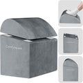 ComfyInLove Foot Rest for Under Desk at Work - Non-Slip Foot Stool with 3 Adjustable Heights, Ergonomic Under Desk Footrest with Washable Cover for Desk, Home, Office, Car (Light Grey)