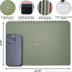 Merely Home Undated Daily Planner | 8.25” x 11.75” Work To-Do Notebook | ADHD Academic Organizer | Multi-Layout | Men and Women Planner | College Supplies | Black | Landscape Layout