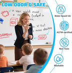ANYUKE Low Odor Dry Erase Markers, Chisel Tip Whiteboard Markers Non-Toxic, 40 Count 4 Colors Dry Erase Pens, White Board Markers Dry Erase for Classroom Must Haves, Teacher & Office Supplies