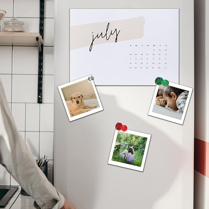 MHDMAG Magnetic Push Pins Powerful Push Pin Magnets for Fridge Whiteboards Calendars Maps in School & Office Pack of 32,Green