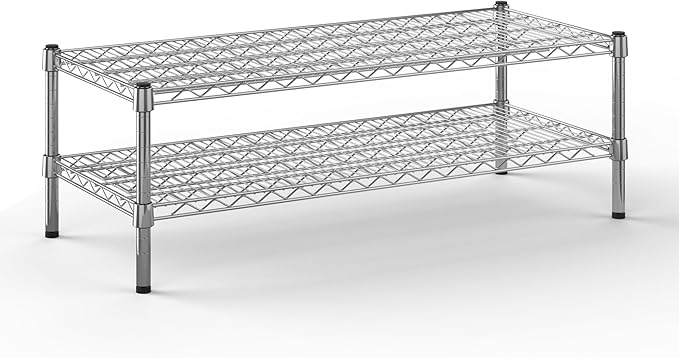 Regal Altair 18" Deep x 42" Wide x 14" Height Wire Shelving Kit | 2-Tier | NSF Commercial Storage Rack Unit