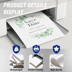 Veritas White Cardstock 8.5 x 11”, 110LB/199GSM Heavyweight Card Stock, 100 Sheets, Thick Cardstock Printer Paper for Copy, Printing, Art Projects, Invitations, Made In USA