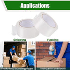 Lichamp Clear Packing Tape, 18 Rolls Heavy Duty Packaging Tape Refill for Moving Boxes, Mail Shipping Supplies, 1.88 inch x 55 Yard x 2.6 mil, A218TP