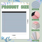 Lincia 6 Pcs 11" x 9.5" Legal Pads College Ruled Notepad Landscape Notebook Horizontal Lined Notebook 80 Gsm Assorted Colors Paper Pastel Writing Pads for School Office, 40 Sheet (Aesthetic Color)