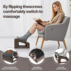 XINGMIAOWJ Ergonomic Foot Rest, 4 Adjustable Height Foot Stool,Footrest Under Desk， Flip Over Office Desk Foot Rest, Improving Posture, Promoting Blood Circulation（Espresso）