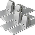 Sneeze Guard Clamp Bracket 4 Pcs Shield Base for Countertops, Heavy Duty Aluminum Partition Stand for Clear Acrylic Desktop Reception
