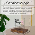 Nurse Manager Appreciation Gift Desk Sign, Thank You Gift for Nurse Leaders Hospital Staff Office Decor Plaque Nurse Supervisor Recognition PA063