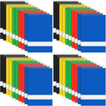 Cholemy 30 Pcs 30 Pcs Spiral Steno Pads 6 x 9 Inches 120 Pages Spiral Notepads Steno Books Ringed Paper Ruled Paper Assorted Color Notebook for Office School Supplies (Multicolor)