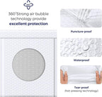 Fuxury Bubble Mailers 8.5x12" White Padded Envelopes 6000Pack Bulk Strong Adhesion Full Pallet of Padded Mailers Thick Bubble Envelopes for Small Business Mailing Books Clothes Makeup Supplies