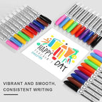 Volcanics Dry Erase Markers Low Odor Fine Whiteboard Markers Thin Box of 80, 10 Colors