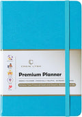 Crein Lynh 2025-2027 Premium Planner, Weekly & Monthly Calendar Planner with Budget & Goal Setting, January 2025 – December 2027, Tabs, Inner Pocket, Daily Journal Organizer for Women, A5, Blue
