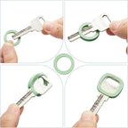 Blulu 80 Pieces 1Inch Colored Key Covers Caps Tags Covers Set Plastic Key Color Identifier Rings Toppers(Pastel Color)