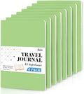 feela 8 Pack Soft Cover Journal Bulk, Notebooks College Ruled for Work, Lined Travel Journal for Women Men, Note Taking Notebook School Supplies Business Writing, 8.2” x 5.5”, A5, Light Green