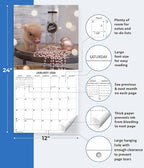 2026 Piglets Monthly Wall Calendar | Cute Baby Pigs Animal Calendar 2025-2026