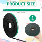 AmazingSpark Magnetic Tape Roll Thin Strips, 0.39 Inch x 33 Feet Magnetic Board Dividers Whiteboard Graphic Decorative Tape Marking Line for Classroom Office Art Accessories(Green)