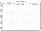 BookFactory Hazardous Material Log Book/Haz Mat Materials Tracking Logbook Journal / 11" x 8.5" (Made in USA)