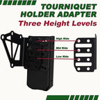 Tourniquet Holder for Gun Holster, Tactical Tourniquet Holder Adapter Mount, Police Gear Accessories with QLS Kit for 3-Hole Holster