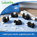 Labelife 8-Pack TZe-251 TZe TZ Tape 24mm 0.94 Compatible with Brother P Touch Label Maker Tape 24mm .94 Laminated White TZe251 TZ-251 1'' for Brother PT-D600 PT-D610BT PT-P710BT P700 P750W