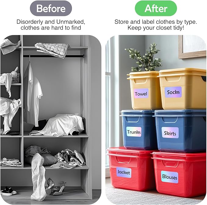 100Pcs Large Laser Labels for Storage Bins,6x4 Inch Removable Labels,Large Labels for Blank Box,Strong Adhesive Tear Resistant No Residue Blank Labels (Laser)