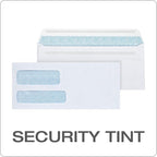 Columbian #9 Security Envelopes, 500 Pack, Double Window Self Seal Envelopes for Invoices and Business Mailings, 3-7/8" x 8-7/8", Durable 24 lb White Paper