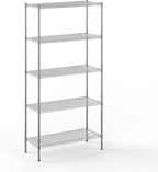 Regal Altair 18" Deep x 42" Wide x 86" Height Wire Shelving Kit | 5-Tier | NSF Commercial Storage Rack Unit