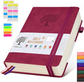 A5 Lined Journal Notebook - 365 Page Leather Journals for Writing Women & Men，Hardcover Notebook with 100Gsm Thick Pages，Daily Diary for Travel, Work，School，Note Taking，College Ruled (5.9" x 8.5")