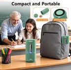 AFMAT Electric Pencil Sharpener, Fully Automatic Pencil Sharpener, Auto in & Out, Rechargeable Hands-Free Sharpeners for Jumbo & Colored Pencils (6.5-12mm), Portable for Home/Classroom/Office PSC2