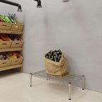 Regal Altair 18''W x 30''L x 8''H Chrome Plated Wire Dunnage Rack | Off The Floor Storage