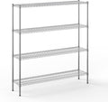 Regal Altair 14" Deep x 60" Wide x 64" Height Wire Shelving Kit | 4-Tier | NSF Commercial Storage Rack Unit