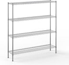 Regal Altair 14" Deep x 60" Wide x 64" Height Wire Shelving Kit | 4-Tier | NSF Commercial Storage Rack Unit