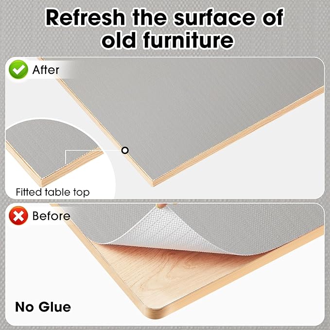 ALIUNI Drawer and Shelf Liner, Non-Slip Kitchen Cabinet Liners Non-Adhesive Thick Strong Grip Waterproof Washable Mats Protect Dresser Shelves Cupboard Bathroom Cabinets, Light Gray, 24 in X 10 FT