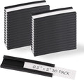 Realth C Channel Magnetic Label Holders 30 Pack 0.5" x 2" - Magnets for Whiteboard, Shelving, Bins, Library, Supermarket