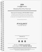 AT-A-GLANCE 2026 Planner Refill, Weekly & Monthly, 7" x 8.75", Medium, Executive, DayMinder, Refill for G545 Line Planners (G5455026)