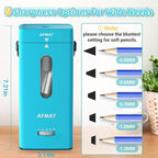 AFMAT Electric Pencil Sharpener, Fully Automatic Pencil Sharpener, Auto in & Out, Rechargeable Hands-Free Sharpeners for Jumbo & Colored Pencils (6.5-12mm), Portable for Home/Classroom/Office PSC6