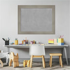 Amanti Art Grey Framed Magnetic Board 22x28 Medium Vision Board for use with Magnets, 100% Metal Sheet to Display Items as Office Decor or for Home Organization in mudroom, Kitchen or Kids Room
