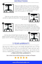 Office Chair Buddy - Fix Your Sinking Office Chair in Minutes - No Tools Needed - Supports up to 500 Pounds