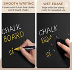 SELEAD 100% Real Wood Frame Magnetic Chalkboard with Stand - 10x12 Inch Small Tabletop/Hanging Chalk Board Words Sign Board, Message Menu Board for Cafe, Business, Wedding - Vintage White