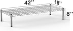 Regal Altair 18''W x 42''L x 8''H Chrome Plated Wire Dunnage Rack | Off The Floor Storage