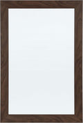 DesignOvation Beatrice Framed Magnetic Dry Erase Board, 18x27, Walnut Brown