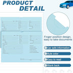 120 Pcs 9 x 12 In Vehicle Dealer Jackets for Car Sales 32lb Colored Printed Deal Envelopes Dealership Supplies File Jackets Automotive Folders for Car Dealerships(Baby Blue)