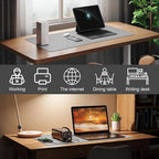 DAWNTREES Desk Mat Protector,PU Leather Laptop Pad,Non Slip, 23.6" x 13.8" Large Mouse Pad and Keyboard Mat, Waterproof Writing Pad for Office and Home (Light Gray)