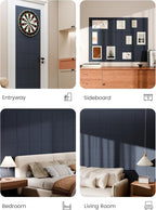 Bumusty Large Cork Board 47"x35" Alternative - 12 Pack Felt Wall Tiles with 70 Safe Removable Adhesive Tabs, 30 Pushpins, Cork Boards for Walls Pin Board Bulletin Board (Deep Charcoal Blue)