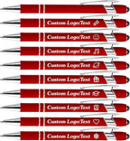 CRME Bulk Custom Personalized Pens with Name Logo Retractable Ballpoint Pen with Stylus tip Smooth Writing Appreciation Gifts for Coworkers Motivational Gift for Office & Desk Accessories 10-Pack